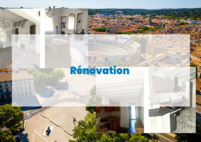 Rénovation qui se termine sur Nîmes